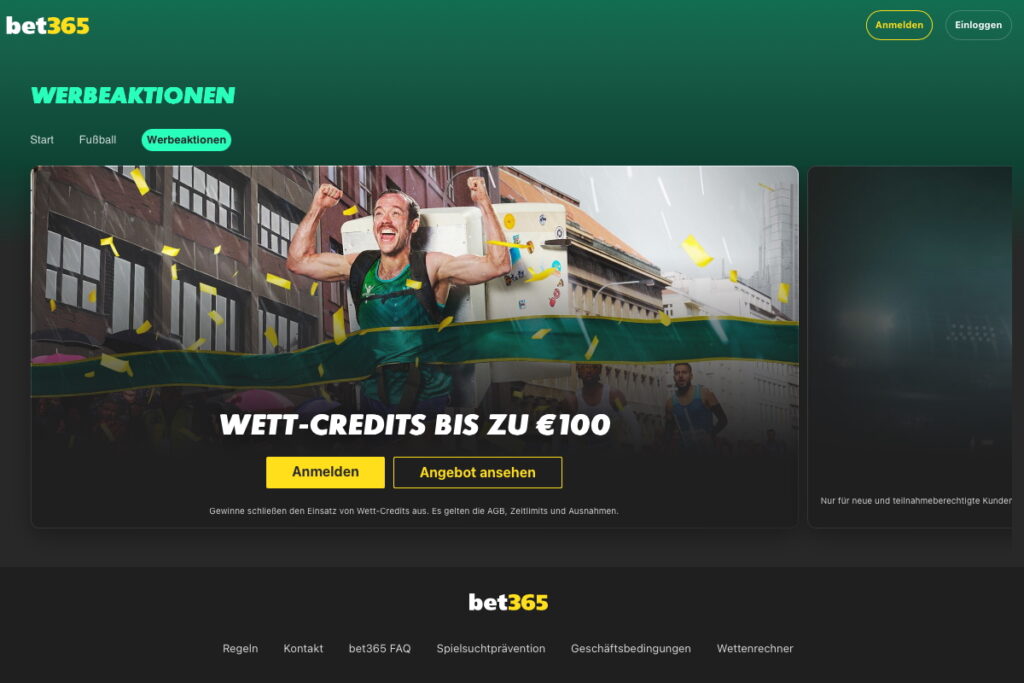 Der Bonus bei bet365