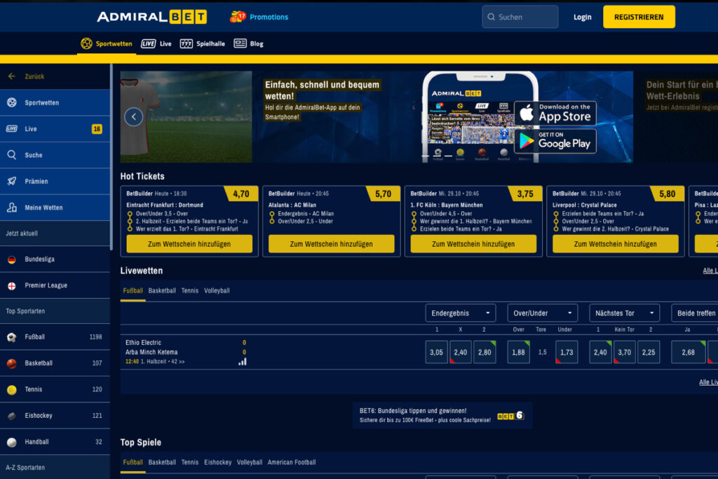 AdmiralBet Startseite