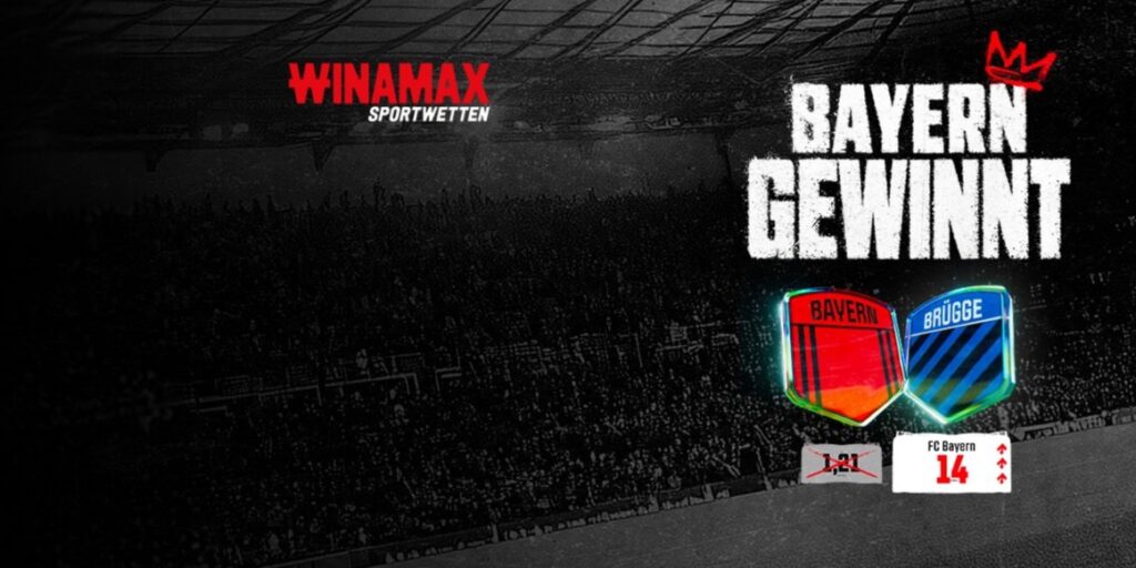Winamax Quotenboost für Bayern vs. Brügge