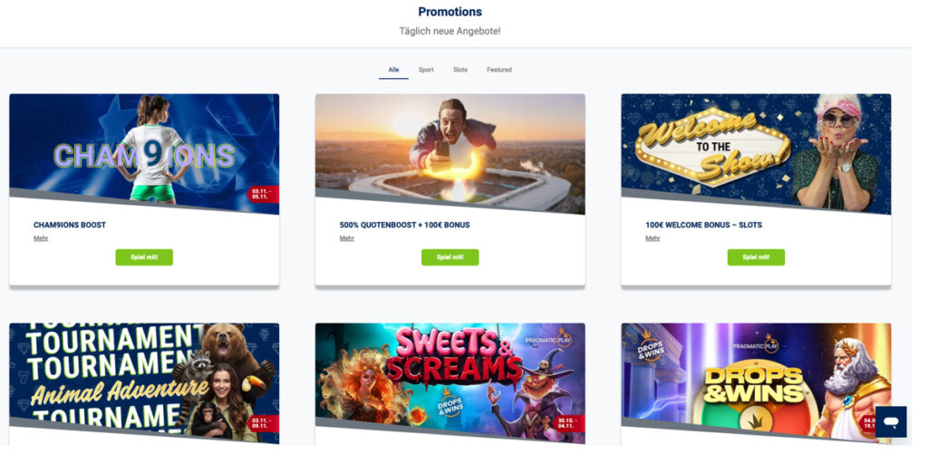 Neukundenbonus unter den vielen Promos von bet-at-home