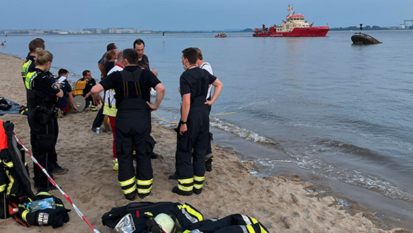 Schwimmer in Elbe vermisst