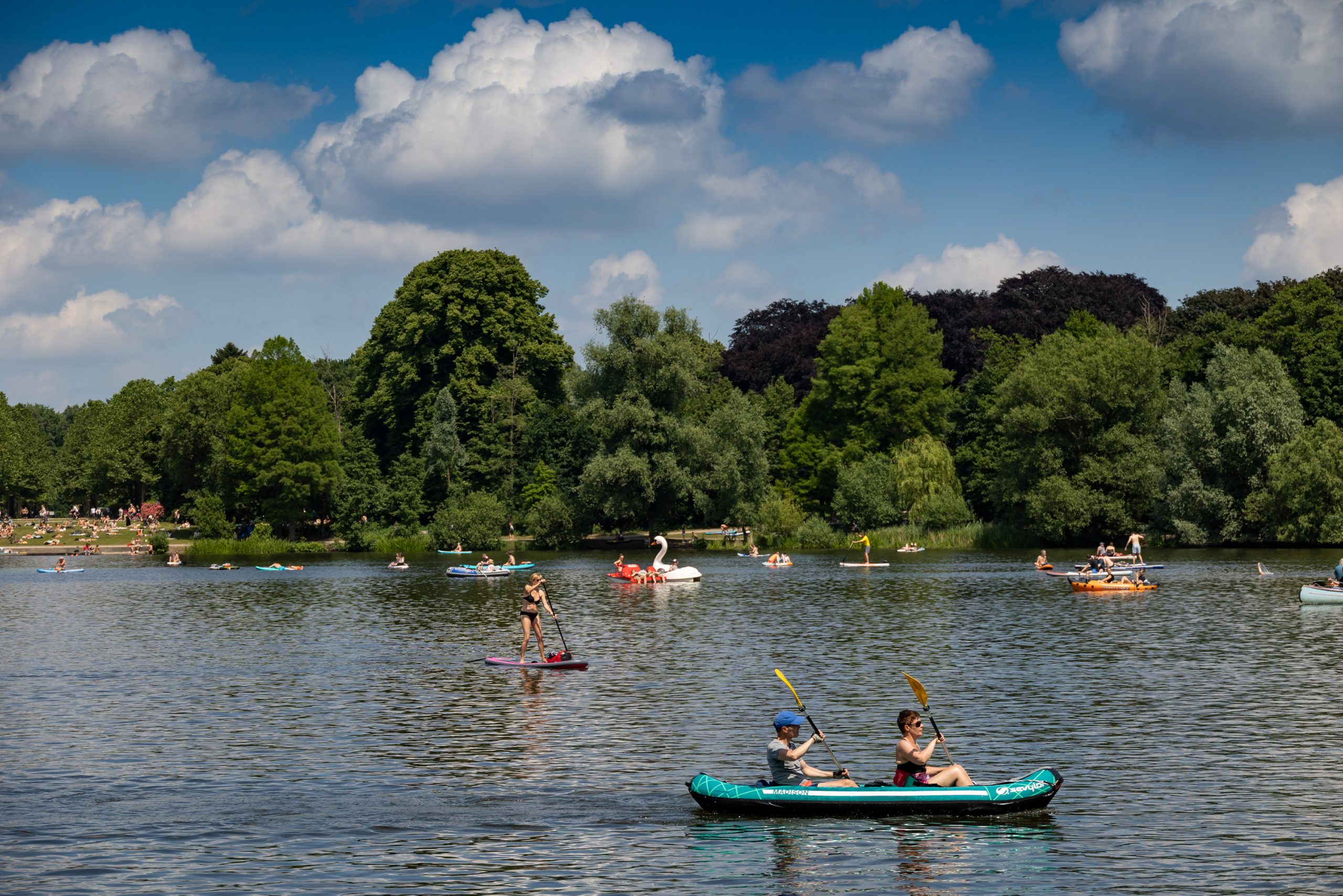 Sommer-Wetter Stadtpark