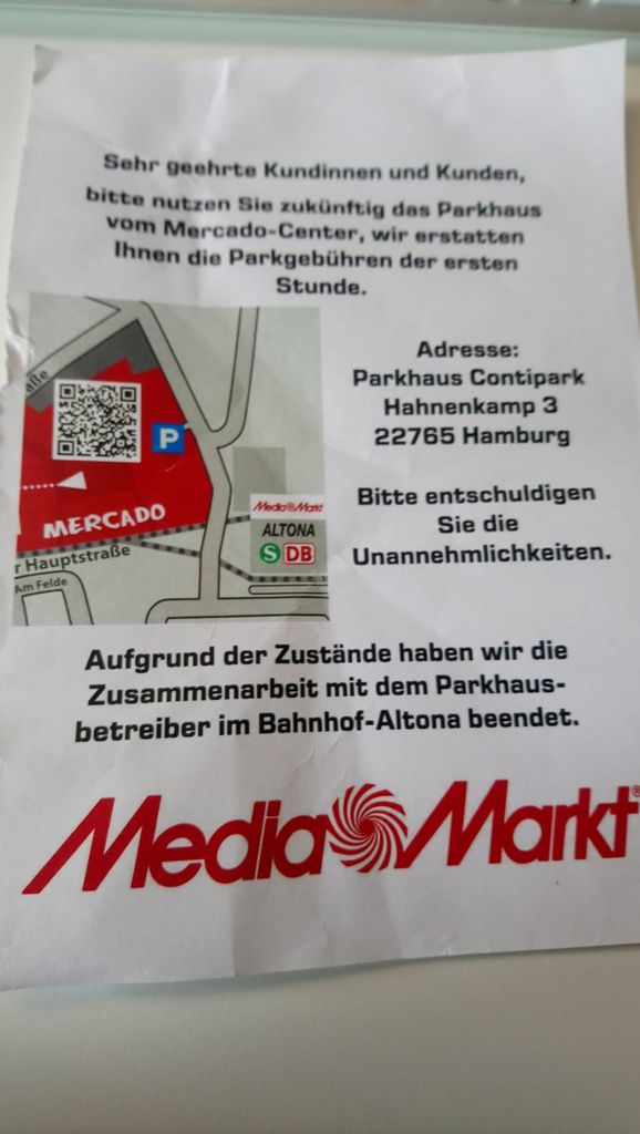 Diese Flyer liegen momentan bei „Media Markt“ im Bahnhof Altona aus.