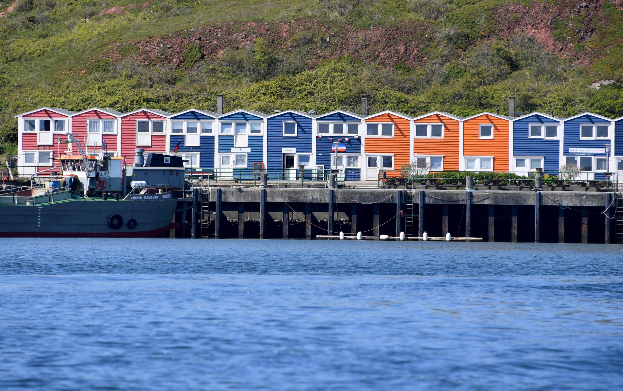 Hummerbuden auf Helgoland