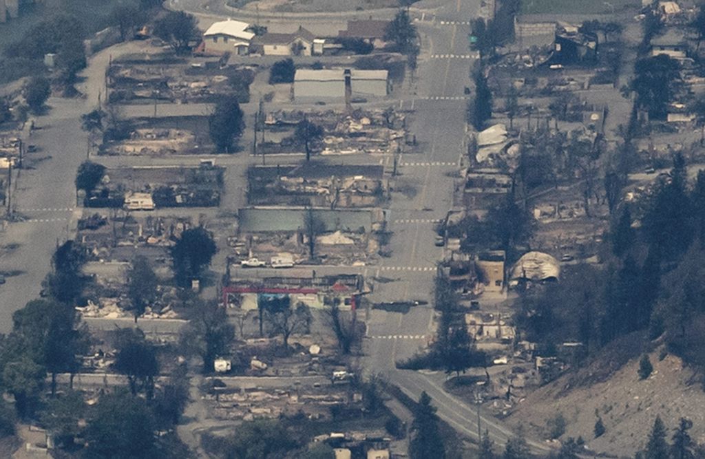 Fast nichts mehr übrig: Die abgebrannten Gebäude von Lytton in Kanada.