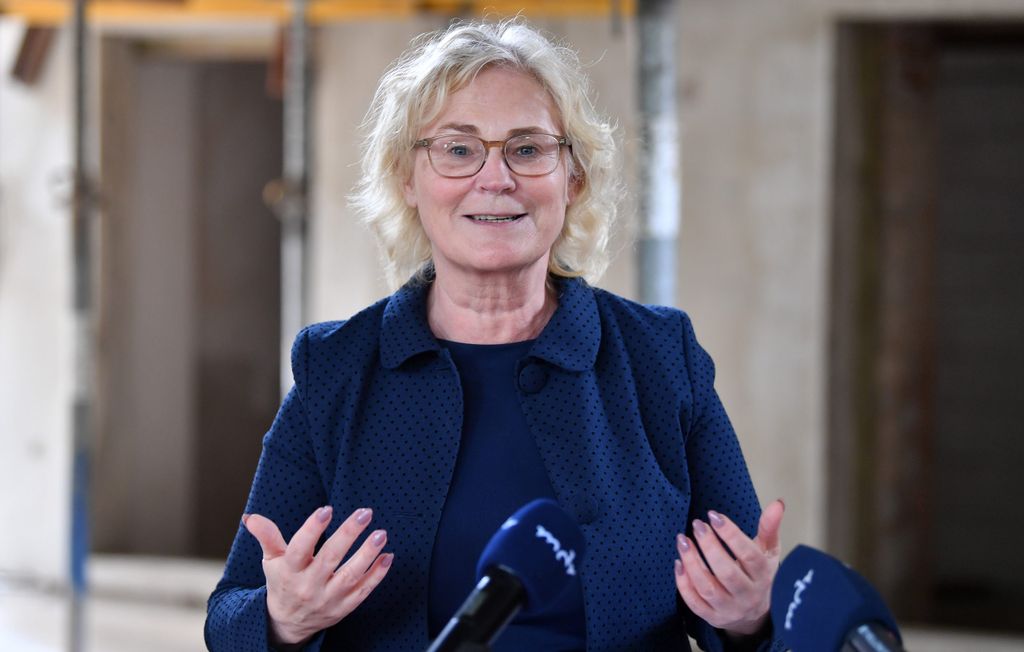 Bundesjustizministerin Christine Lambrecht – sie hat ihr Nein zur Impfpflicht bekräftigt. 