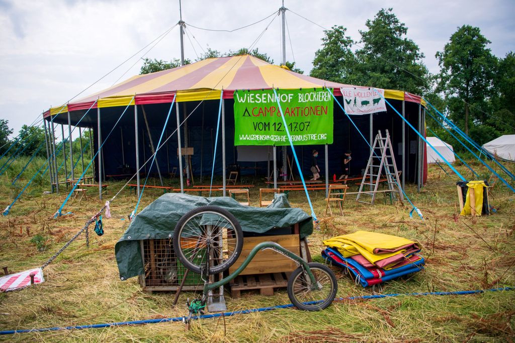 Protestcamp "Gemeinsam gegen Tierindustrie"