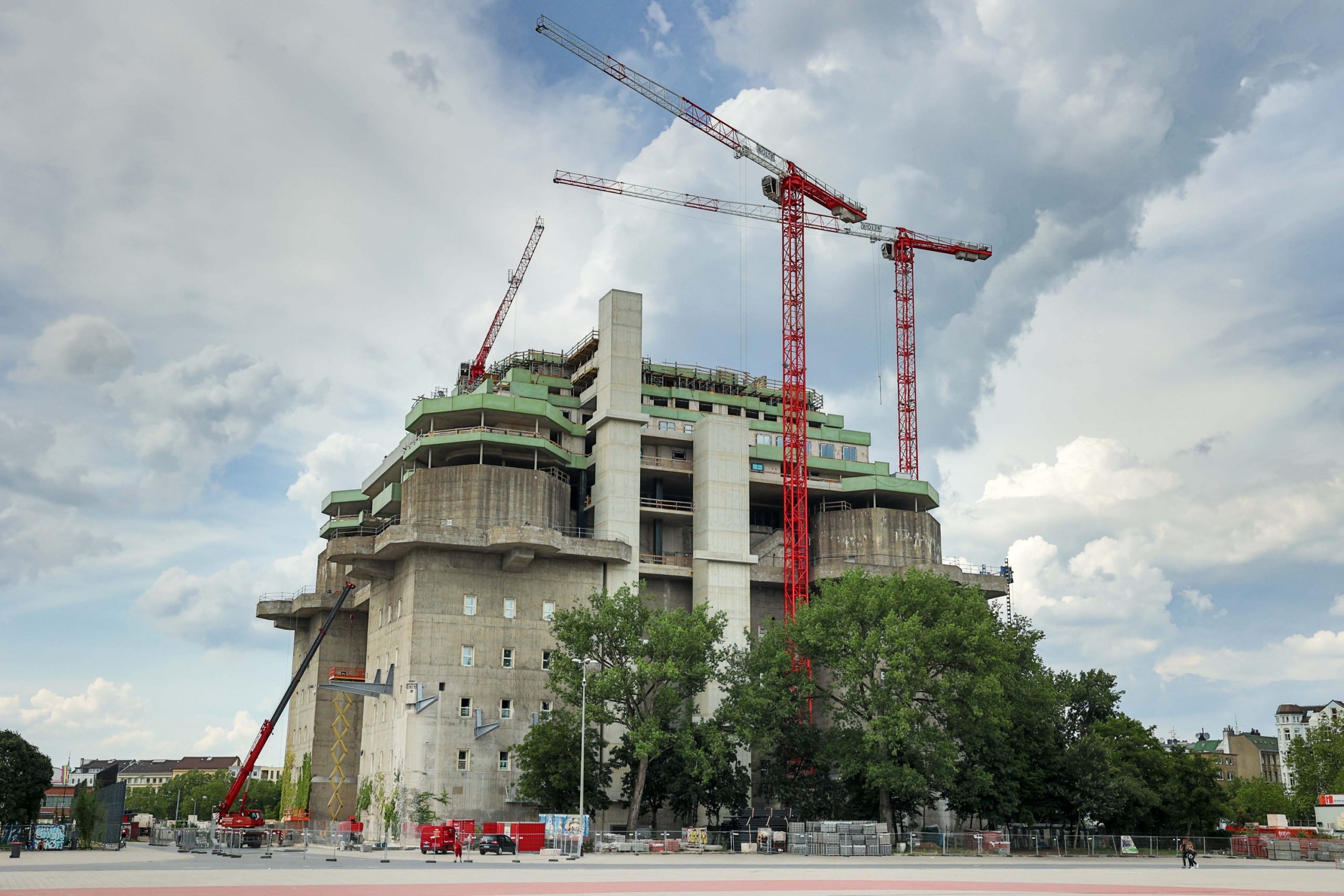 Grüner Bunker in Hamburg