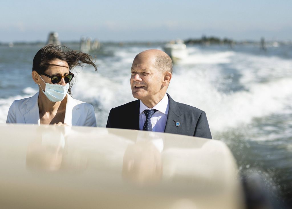 Scholz am Rande des G20-Gipfels in Venedig