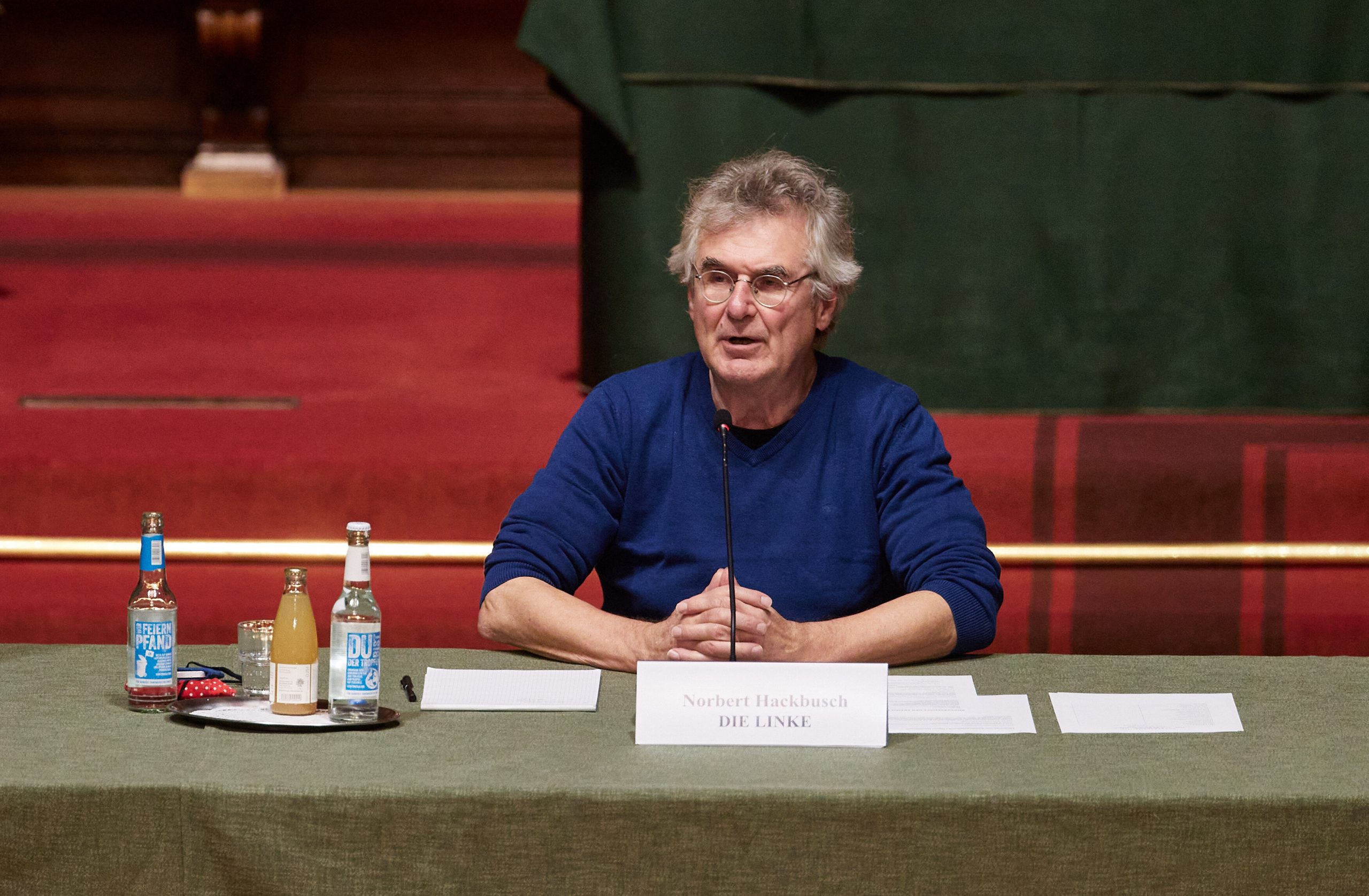 Norbert Hackbusch (Linke) Obmann im Parlamentarischen Untersuchungsausschuss zum Cum-Ex-Skandal (Archivbild).