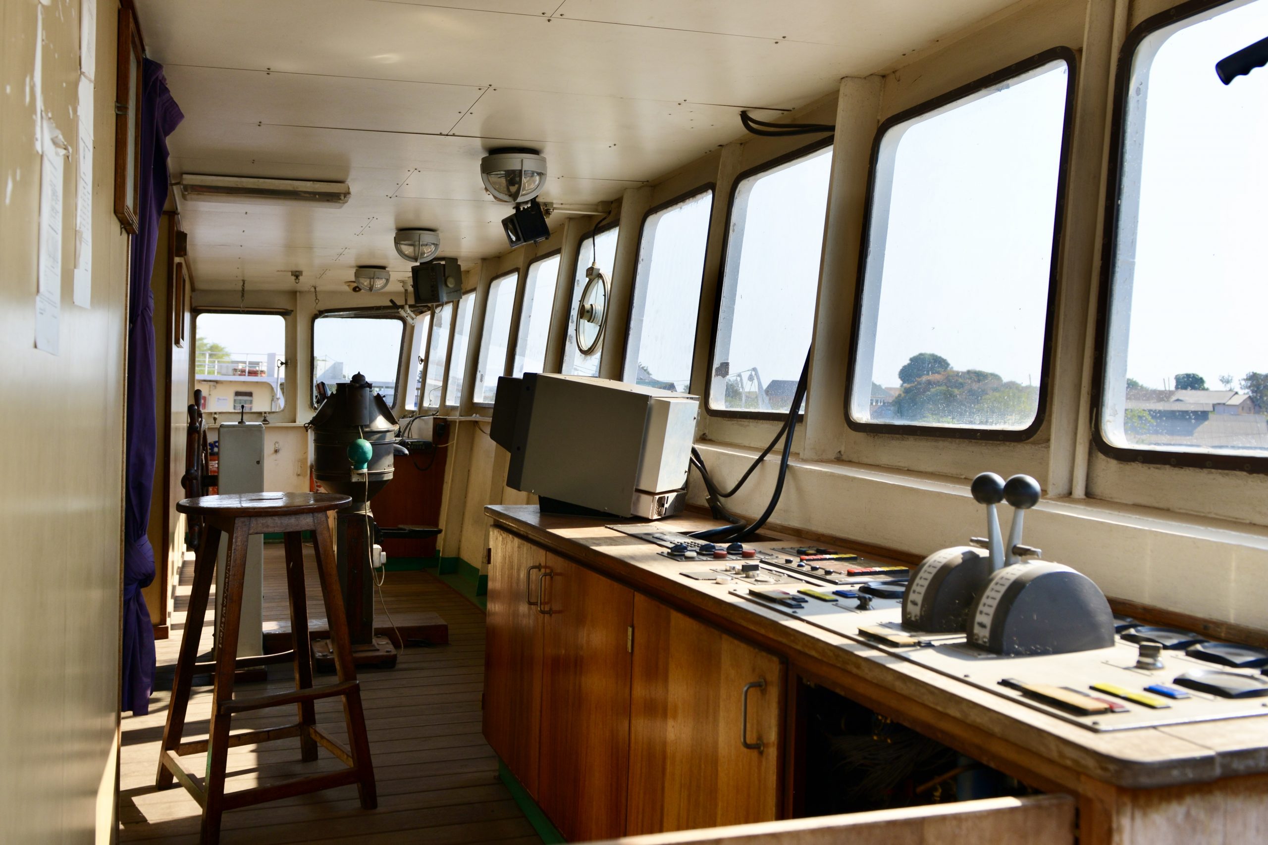 MV Liemba am Tanganjika-See in Kigoma Innenraum