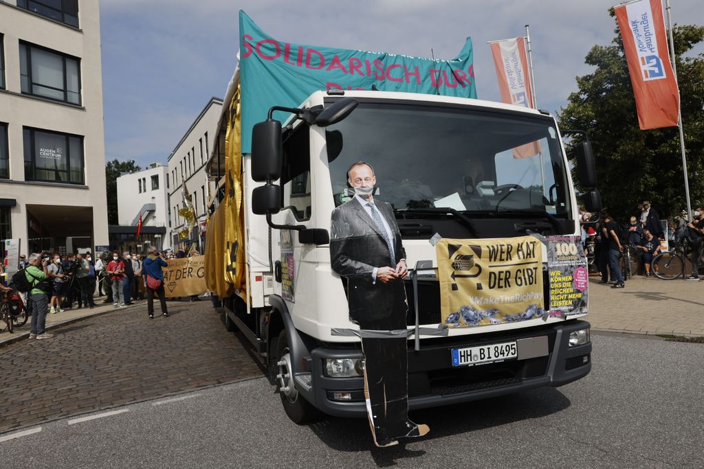 Laster auf einer Demo