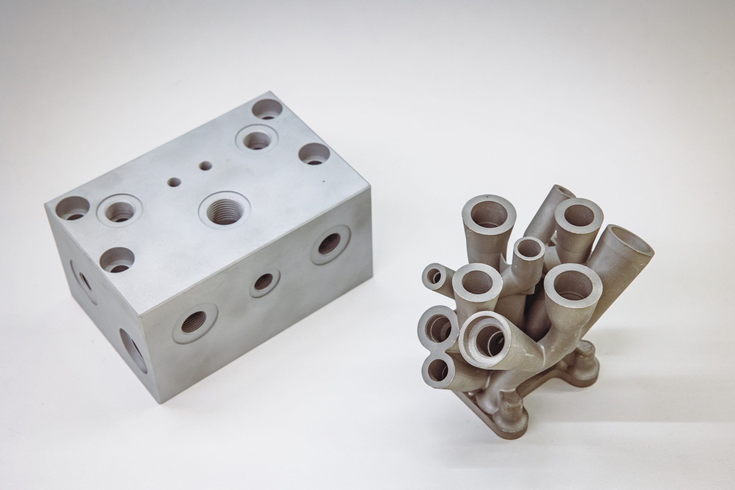 Hydraulikblock aus dem 3D Drucker