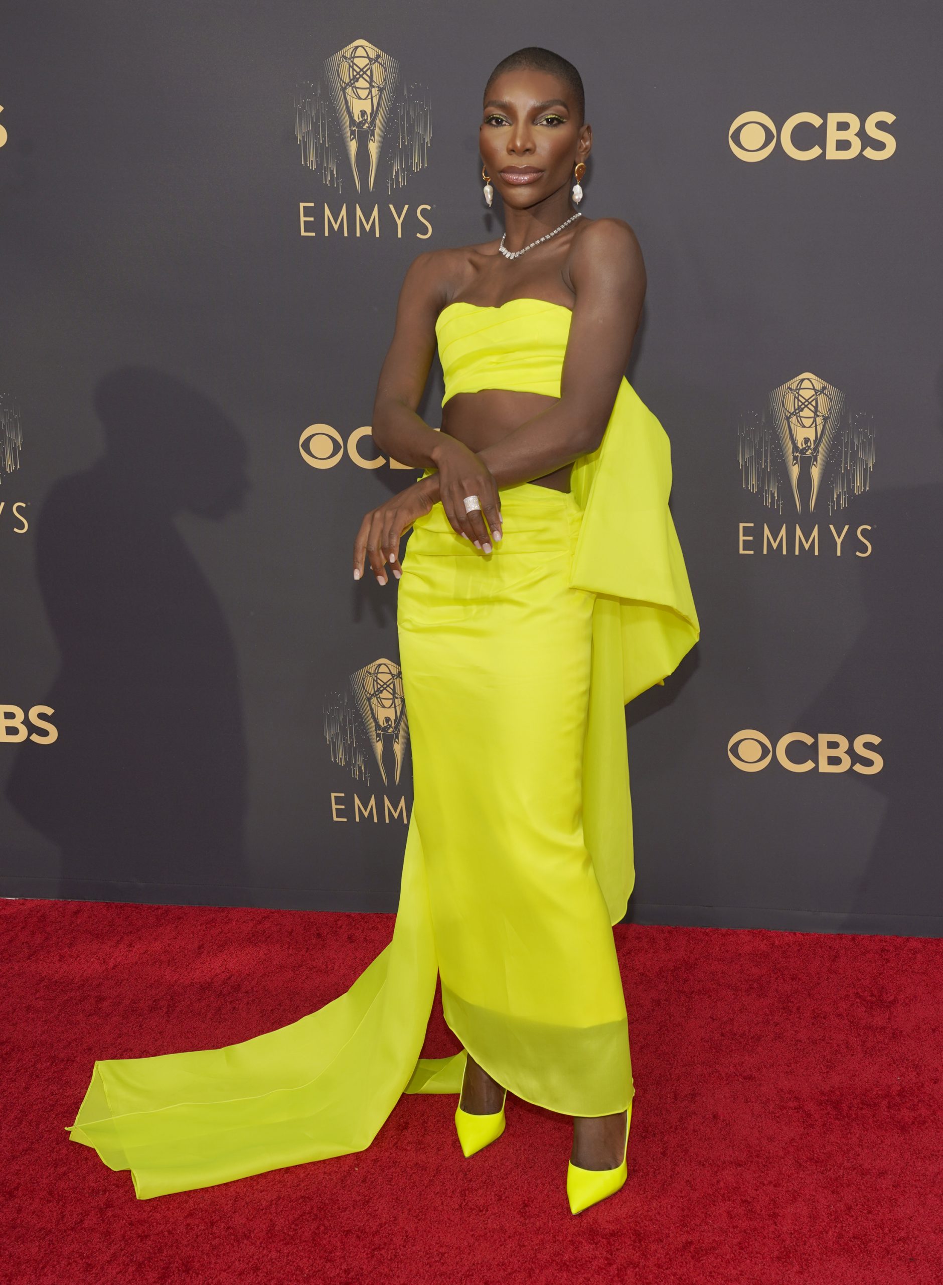 Michaela Coel kommt bei den 73. Primetime Emmy Awards im L.A. Live in Los Angeles an