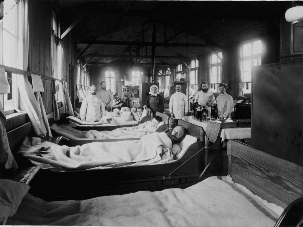 1892: Cholera-Patienten im UKE.