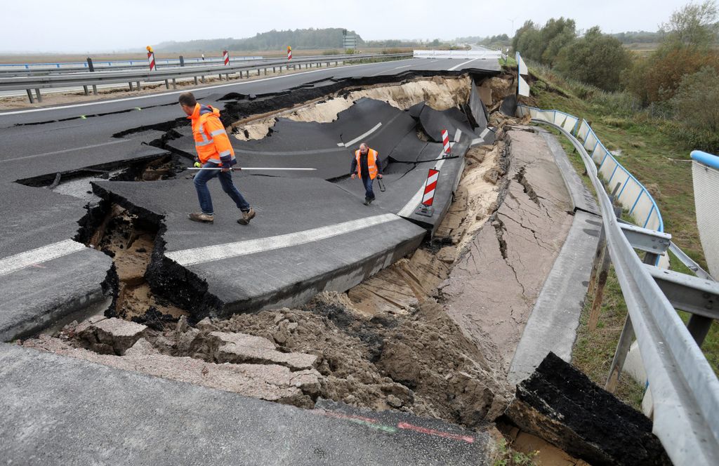 Die A20 war im Herbst 2017 bei Tribsees abgesackt und eingebrochen (Archivbild).