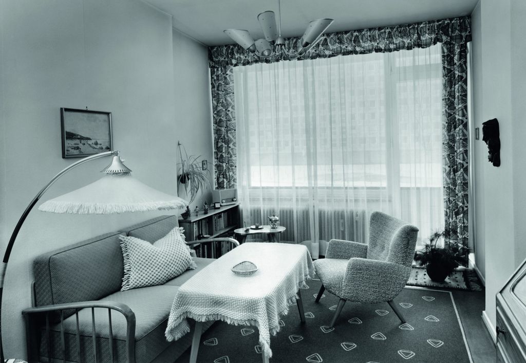 Wohnzimmer im Stil der 50er