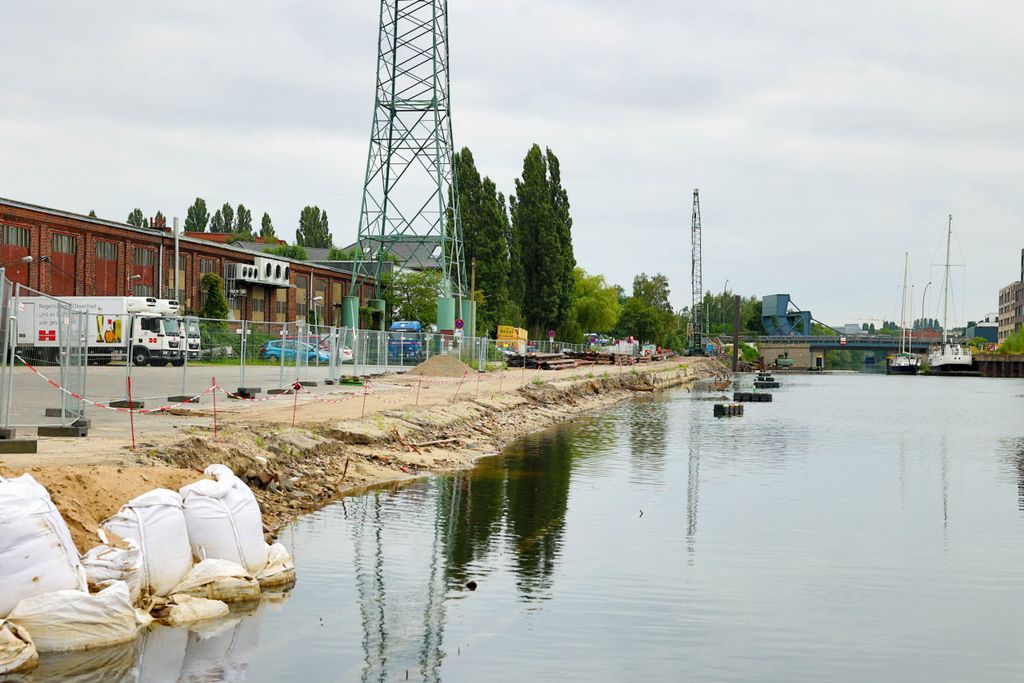 Baustelle am Ufer