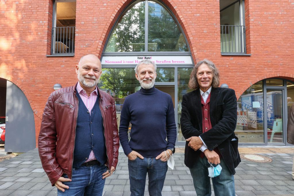 Dirk Ahrends, Jörn Sturm und Stephan Karrenbauer (v.li.) „Hinz&Kunzt“ hat ab sofort ein neues Zuhause. 