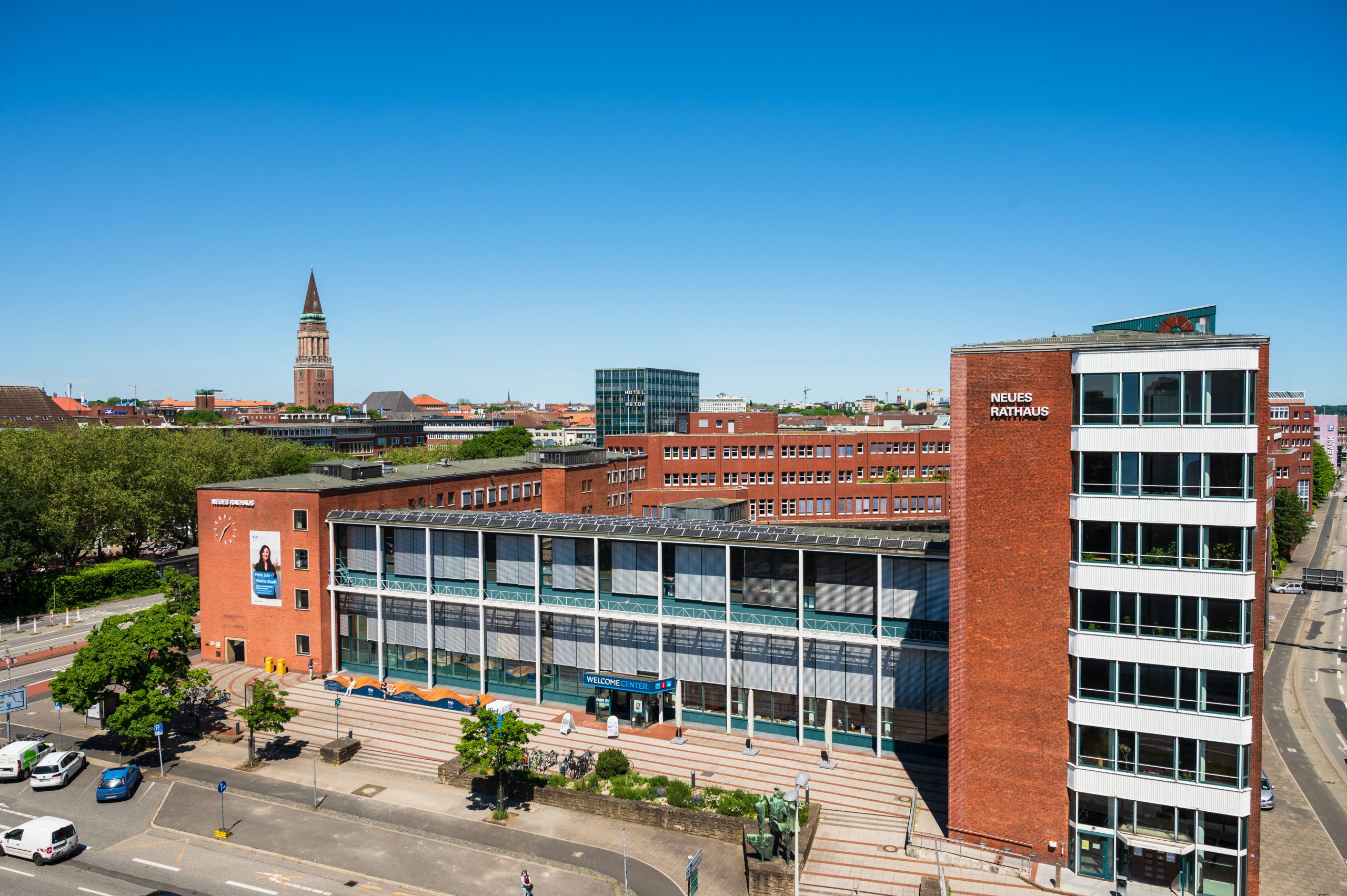 Das Neue Rathaus in Kiel – hier befindet sich auch die Stadtgalerie. (Archivbild)