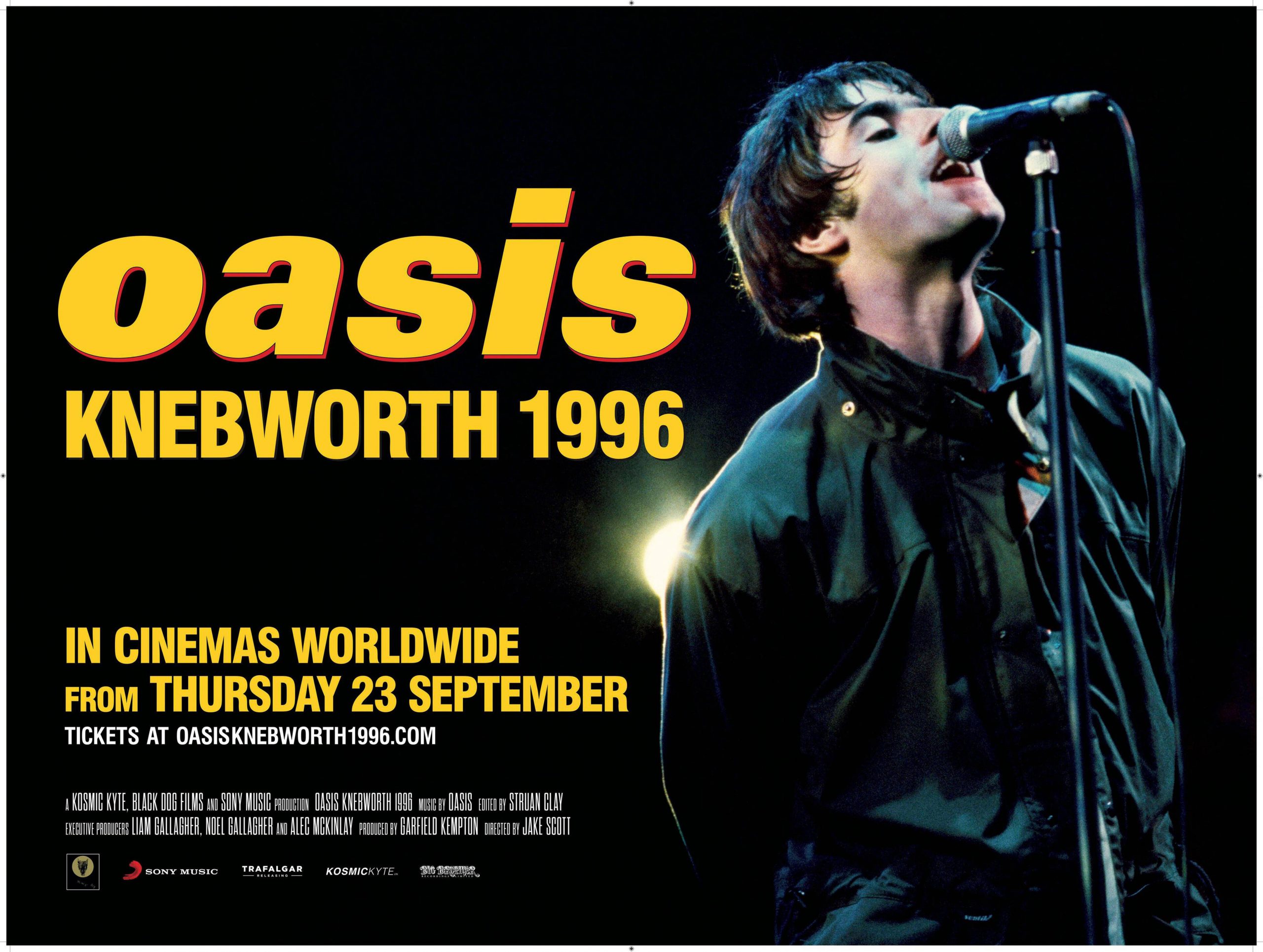 Plakat Film Oasis Knebworth 1996