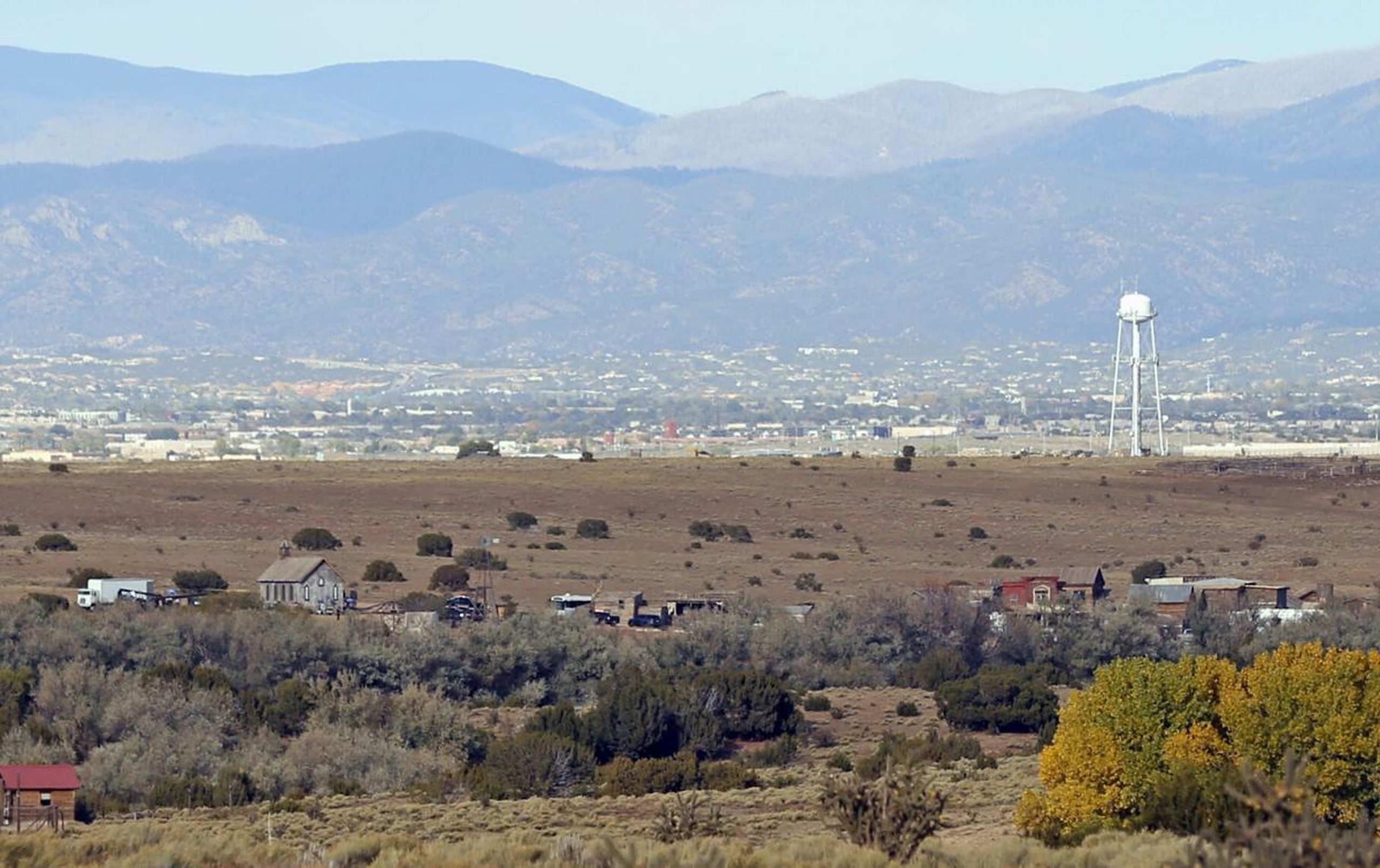 Blick auf die Bonanza Creek Ranch in der Nähe von Santa Fe. Hier passierte der tödliche Vorfall.