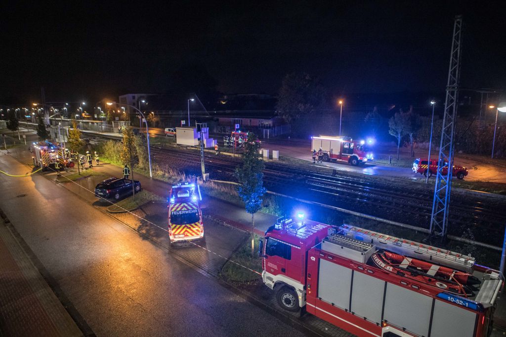 Bahnhof Neu Wulmstorf nach Unfall