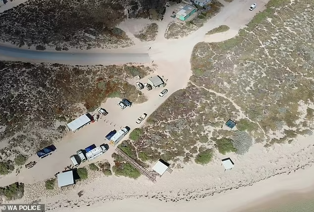 Die Polizei veröffentlichte ein Foto des Campingplatzes, von dem Cleo verschwand.