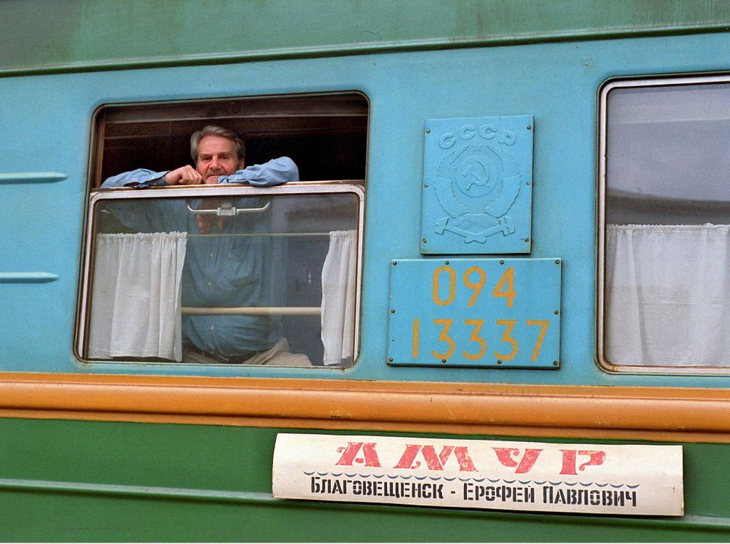 Gerd Ruge in der Transsibirischen Eisenbahn