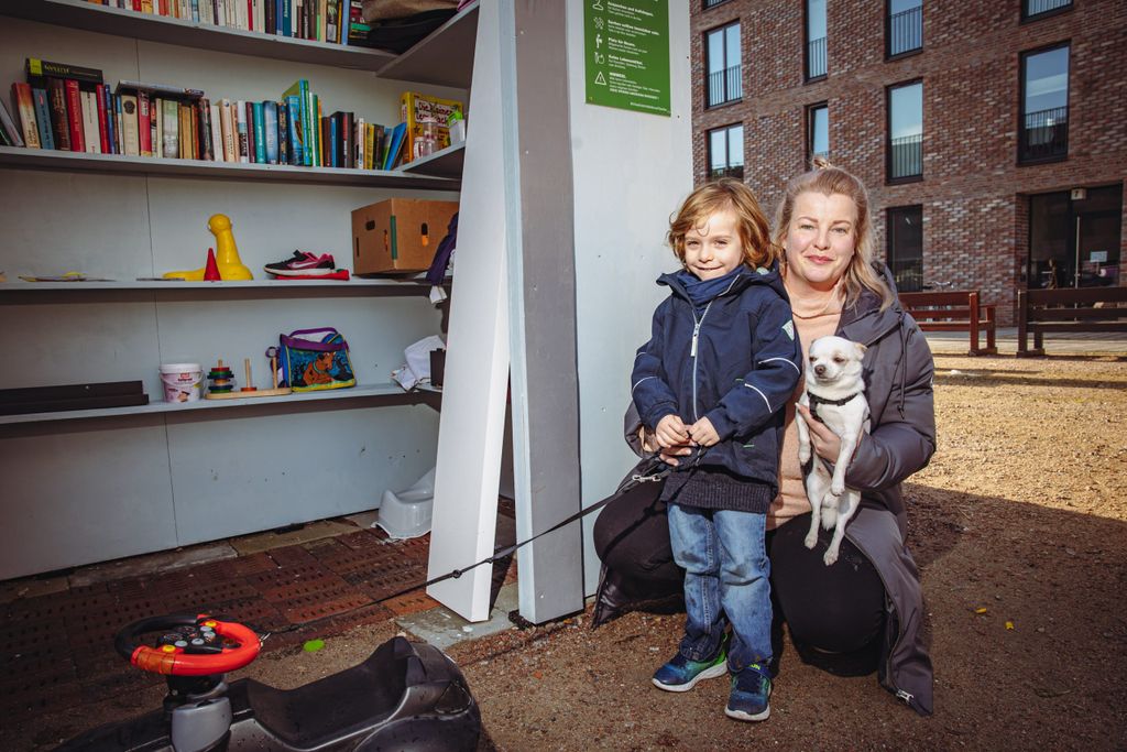 Mutter und Kind im Pergolenviertel