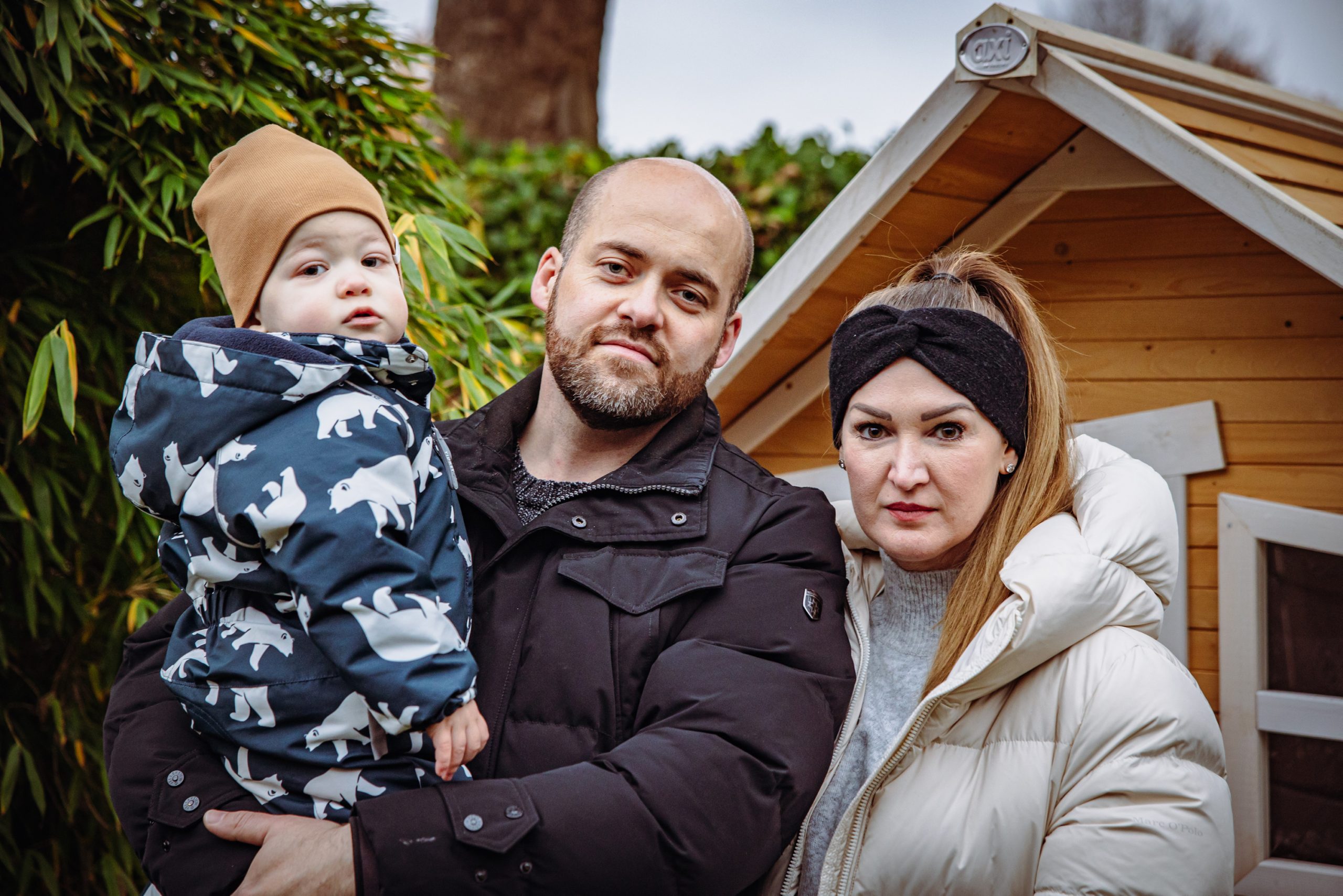 Korel (1) hat Leukämie. Die Eltern Aileen (36) und Lennart (35) Kruse sammeln jetzt Spenden.