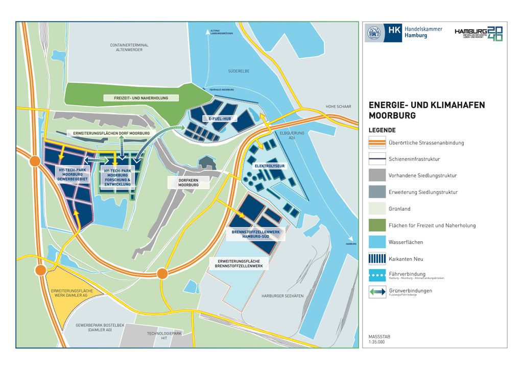 So sieht das Konzept der Handelskammer für Moorburg aus.